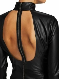 Alice + Olivia Delora Vegan Leather Bodycon Midi Dress -ALICE + OLIVIA Sales unnamed file 1815