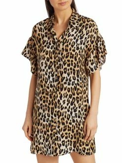 Alice + Olivia Jude Ruffle-Sleeve Leopard Shirtdress 9 Alice + Olivia Jude Ruffle-Sleeve Leopard Shirtdress -ALICE + OLIVIA Sales unnamed file 1818