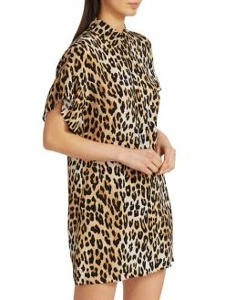 Alice + Olivia Jude Ruffle-Sleeve Leopard Shirtdress 10 Alice + Olivia Jude Ruffle-Sleeve Leopard Shirtdress -ALICE + OLIVIA Sales unnamed file 1819