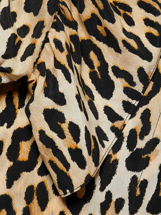 Alice + Olivia Jude Ruffle-Sleeve Leopard Shirtdress 7 Alice + Olivia Jude Ruffle-Sleeve Leopard Shirtdress - Image 7