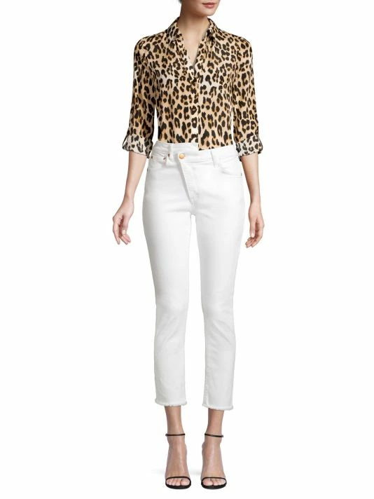 Alice + Olivia Eloise Leopard Print Silk Blouse 2 Alice + Olivia Eloise Leopard Print Silk Blouse - Image 2