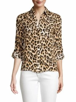 Alice + Olivia Eloise Leopard Print Silk Blouse 8 Alice + Olivia Eloise Leopard Print Silk Blouse -ALICE + OLIVIA Sales unnamed file 1825