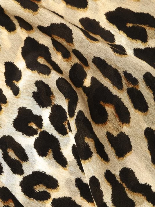 Alice + Olivia Eloise Leopard Print Silk Blouse 6 Alice + Olivia Eloise Leopard Print Silk Blouse - Image 6