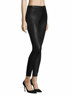 Alice + Olivia Front-Zip Leather Leggings -ALICE + OLIVIA Sales unnamed file 1875