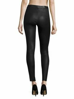 Alice + Olivia Front-Zip Leather Leggings -ALICE + OLIVIA Sales unnamed file 1876
