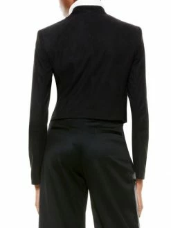 Alice + Olivia Harvey Suede Combo Jacket -ALICE + OLIVIA Sales unnamed file 1892