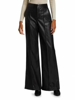 Alice + Olivia Dylan Vegan Leather Wide-Leg Pants 8 Alice + Olivia Dylan Vegan Leather Wide-Leg Pants -ALICE + OLIVIA Sales unnamed file 1896