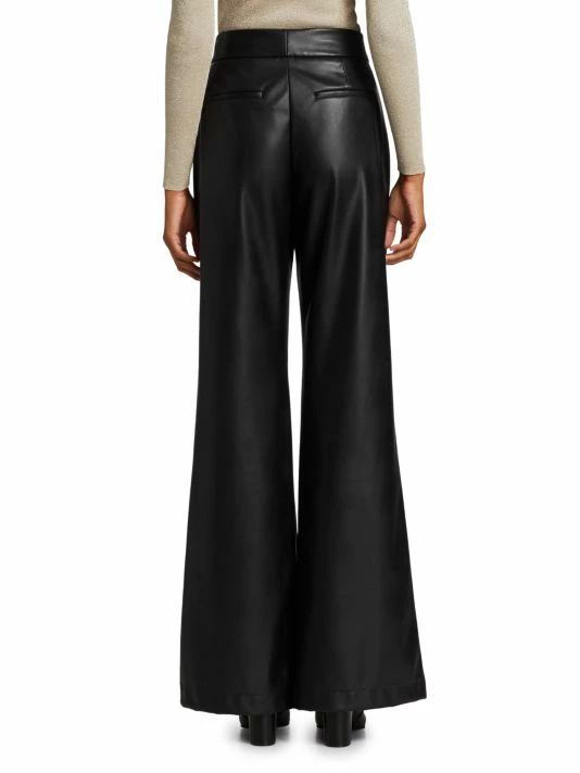 Alice + Olivia Dylan Vegan Leather Wide-Leg Pants 5 Alice + Olivia Dylan Vegan Leather Wide-Leg Pants - Image 5