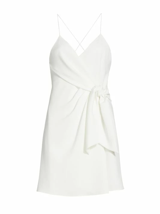Alice + Olivia Katie Tie Wrap Mini Dress 1 Alice + Olivia Katie Tie Wrap Mini Dress