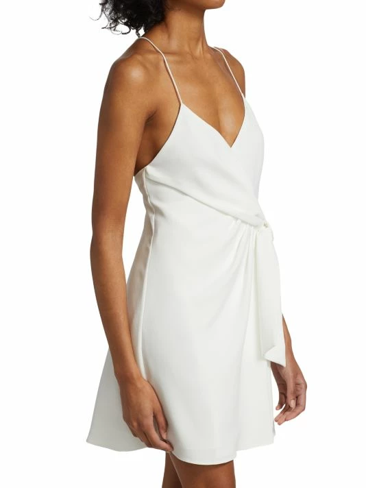 Alice + Olivia Katie Tie Wrap Mini Dress 4 Alice + Olivia Katie Tie Wrap Mini Dress - Image 4