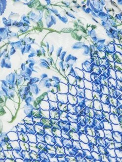 Alice + Olivia Crawford Floral Smocked Cotton Crop Top -ALICE + OLIVIA Sales unnamed file 1962