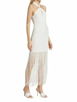Alice + Olivia Steph Fringe Midi-Dress -ALICE + OLIVIA Sales unnamed file 1966