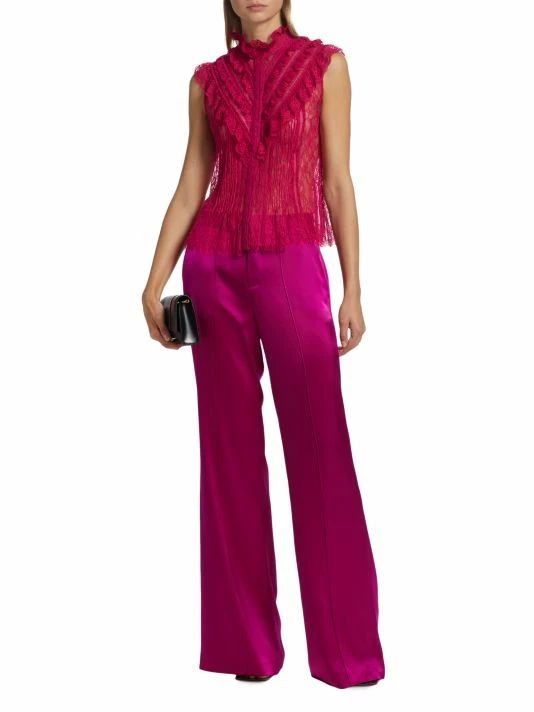 Alice + Olivia Rheba Ruffled-Yoke Lace Top 2 Alice + Olivia Rheba Ruffled-Yoke Lace Top - Image 2