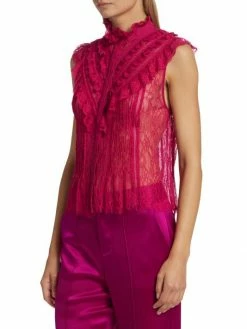 Alice + Olivia Rheba Ruffled-Yoke Lace Top 10 Alice + Olivia Rheba Ruffled-Yoke Lace Top -ALICE + OLIVIA Sales unnamed file 205