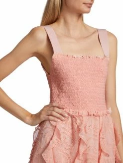 Alice + Olivia Jocelyn Eyelet Ruffle Minidress 12 Alice + Olivia Jocelyn Eyelet Ruffle Minidress -ALICE + OLIVIA Sales unnamed file 2056