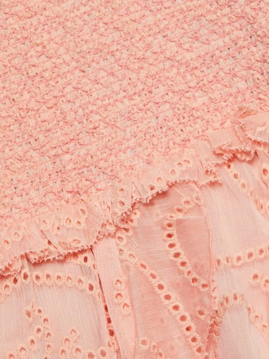 Alice + Olivia Jocelyn Eyelet Ruffle Minidress 7 Alice + Olivia Jocelyn Eyelet Ruffle Minidress - Image 7