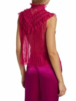 Alice + Olivia Rheba Ruffled-Yoke Lace Top 11 Alice + Olivia Rheba Ruffled-Yoke Lace Top -ALICE + OLIVIA Sales unnamed file 206