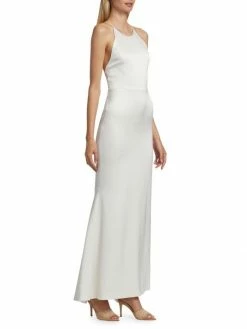 Alice + Olivia Samia Sleeveless Satin Gown -ALICE + OLIVIA Sales unnamed file 2066