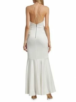 Alice + Olivia Samia Sleeveless Satin Gown -ALICE + OLIVIA Sales unnamed file 2067