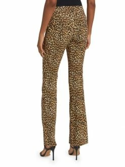 Alice + Olivia Olivia Leopard Low-Rise Stretch Bootcut Pants -ALICE + OLIVIA Sales unnamed file 2085
