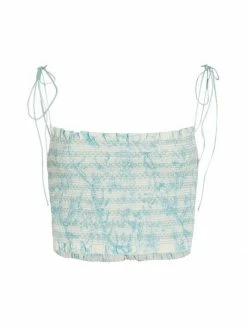 Alice + Olivia Kathlyn Floral Smocked Top