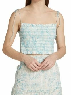 Alice + Olivia Kathlyn Floral Smocked Top -ALICE + OLIVIA Sales unnamed file 2115