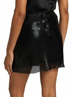 Alice + Olivia Elana Aluminum Chainmail Miniskirt -ALICE + OLIVIA Sales unnamed file 2198
