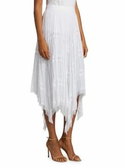 Alice + Olivia Katz Asymmetrical Pleated Midi Skirt -ALICE + OLIVIA Sales unnamed file 2204