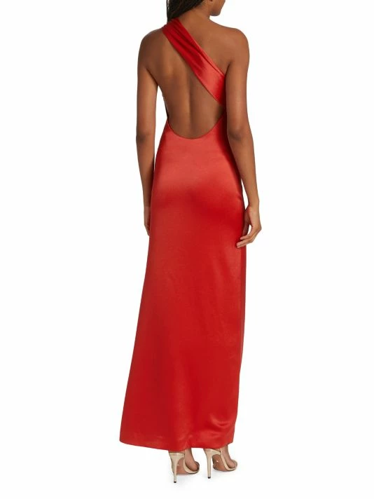 Alice + Olivia Paulette Satin One-Shoulder Gown 5 Alice + Olivia Paulette Satin One-Shoulder Gown - Image 5