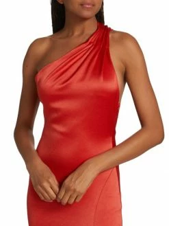 Alice + Olivia Paulette Satin One-Shoulder Gown 12 Alice + Olivia Paulette Satin One-Shoulder Gown -ALICE + OLIVIA Sales unnamed file 2226