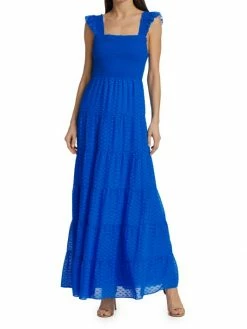 Alice + Olivia Kizzie Smocked Chiffon Dress 9 Alice + Olivia Kizzie Smocked Chiffon Dress -ALICE + OLIVIA Sales unnamed file 2230