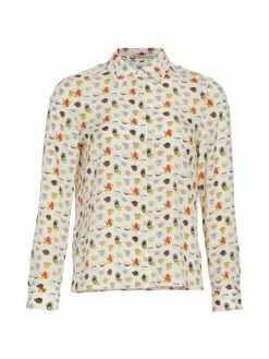 Alice + Olivia Willa Silk Chiffon Blouse