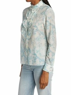 Alice + Olivia Kurt Heart Pintuck Button-Front Blouse 10 Alice + Olivia Kurt Heart Pintuck Button-Front Blouse -ALICE + OLIVIA Sales unnamed file 2284