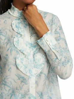 Alice + Olivia Kurt Heart Pintuck Button-Front Blouse 12 Alice + Olivia Kurt Heart Pintuck Button-Front Blouse -ALICE + OLIVIA Sales unnamed file 2286