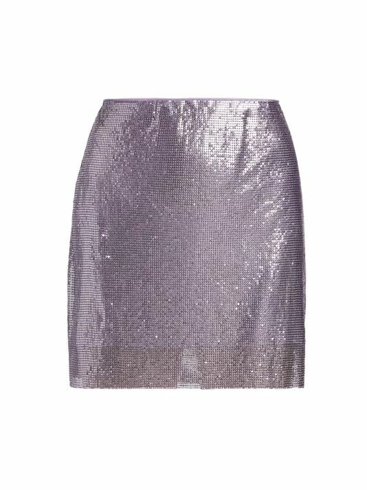 Alice + Olivia Elana Metallic Miniskirt 1 Alice + Olivia Elana Metallic Miniskirt