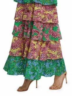 Alice + Olivia Jia Tiered Paisley Maxi Skirt -ALICE + OLIVIA Sales unnamed file 2307