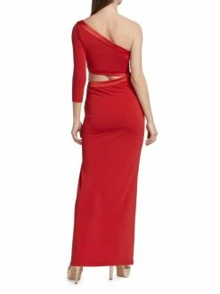 Alice + Olivia Michele One-Shoulder Cut Out Gown 11 Alice + Olivia Michele One-Shoulder Cut Out Gown -ALICE + OLIVIA Sales unnamed file 2313