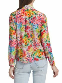 Alice + Olivia Willa Floral Button-Up Top -ALICE + OLIVIA Sales unnamed file 2320