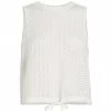 Alice + Olivia Tevin Cropped Drawstring Hem Tank