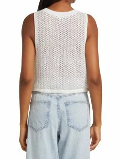 Alice + Olivia Tevin Cropped Drawstring Hem Tank -ALICE + OLIVIA Sales unnamed file 2327