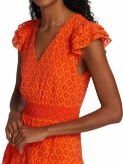 Alice + Olivia Markita Ruffled Silk Minidress -ALICE + OLIVIA Sales unnamed file 239