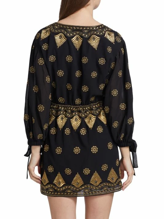 Alice + Olivia Zia Embroidered Minidress 5 Alice + Olivia Zia Embroidered Minidress - Image 5