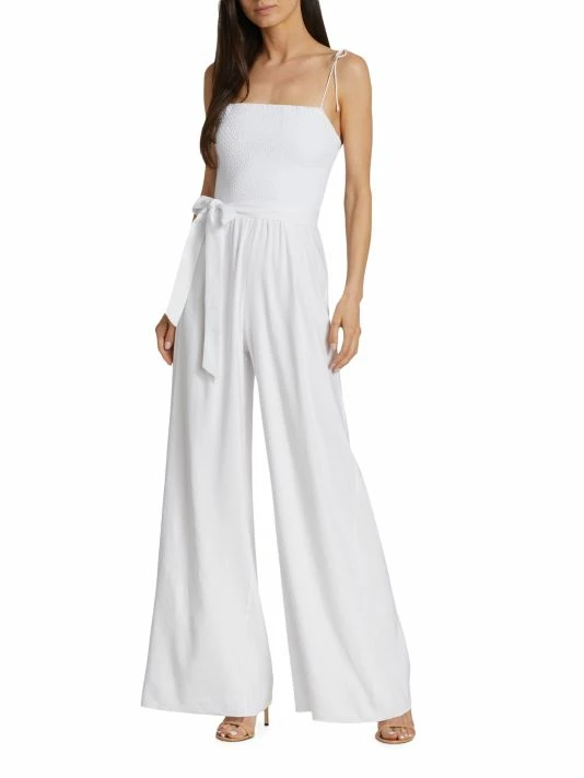 Alice + Olivia Bebe Belted Wide-Leg Jumpsuit 2 Alice + Olivia Bebe Belted Wide-Leg Jumpsuit - Image 2