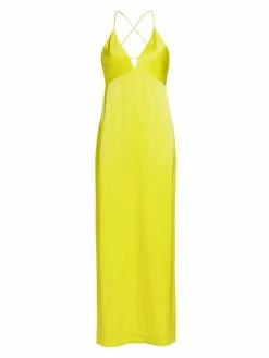 Alice + Olivia Dakota Bias Slip Gown Sunflower 5 Alice + Olivia Dakota Bias Slip Gown Sunflower -ALICE + OLIVIA Sales unnamed file 2492