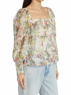 Alice + Olivia Rowa Square-Neck Eyelet Lace Top 10 Alice + Olivia Rowa Square-Neck Eyelet Lace Top -ALICE + OLIVIA Sales unnamed file 2533