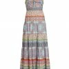 Alice + Olivia Minka Tassel-Fringe Maxi Dress