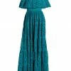 Alice + Olivia Kia Eyelet Off-The-Shoulder Maxi Dress