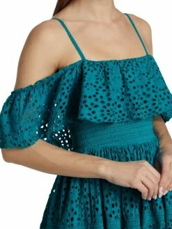 Alice + Olivia Kia Eyelet Off-The-Shoulder Maxi Dress -ALICE + OLIVIA Sales unnamed file 260