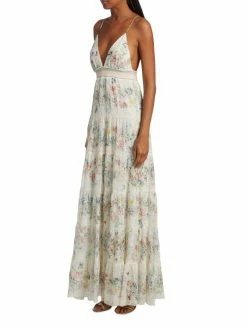 Alice + Olivia Karolina Smocked Tiered Maxi Dress -ALICE + OLIVIA Sales unnamed file 2603