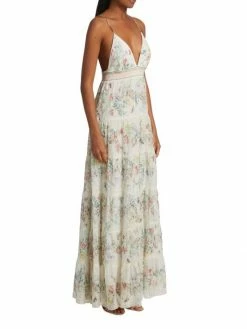 Alice + Olivia Karolina Smocked Tiered Maxi Dress -ALICE + OLIVIA Sales unnamed file 2604
